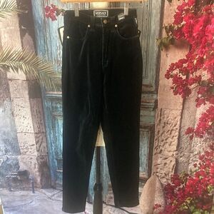 Vintage Versace Jeans‎ Couture velvet black, see measurements for sizing juniors